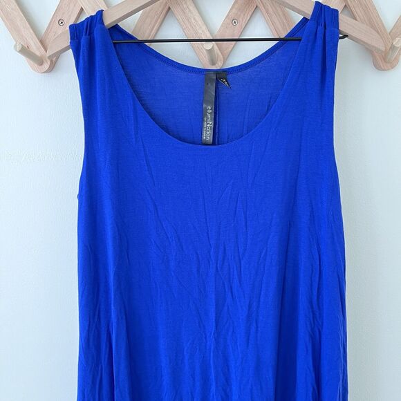 EllumiNation Asymmetrical Sleeveless Layered Dress - Set Of 2 - Coral & Blue 1X - Picture 3 of 7